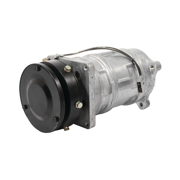 Compressor, New, A6 Style w/ Clutch (1 groove 5.58" pulley, 12V) 7.8" x8.1" x12.7"
